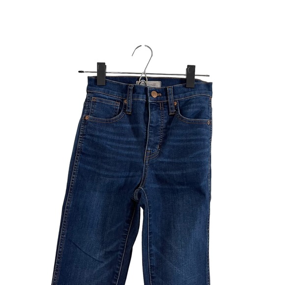 Women's Madewell dark denim 10" High Rise Skinny Leg - 23 - Picture 2 of 7